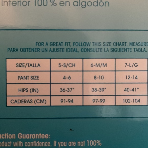 Fruit of the Loom Low-Rise Briefs Box 6, Size 6 NEW - Picture 5 of 5